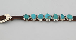 Concho Bracelet with Turquoise by Bonnie Wille