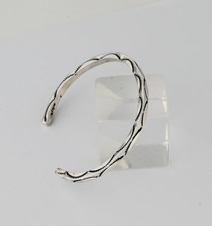 Bracelet (Large Size) with Square Wire Cuff by Ben Tahe