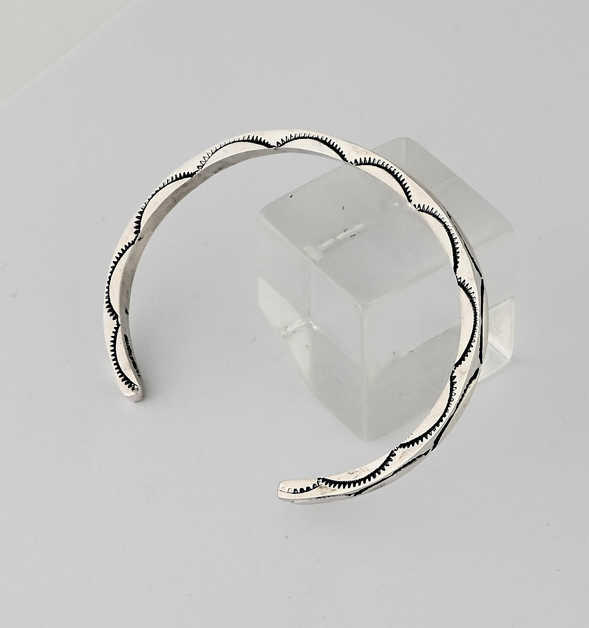 Bracelet (Large Size) with Square Wire Cuff by Ben Tahe