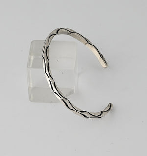 Bracelet (Large Size) with Square Wire Cuff by Ben Tahe