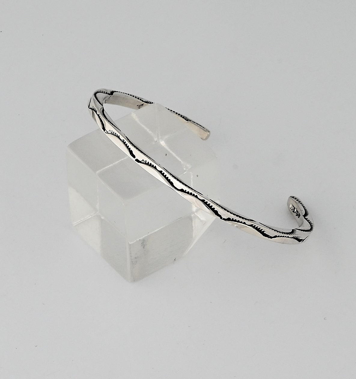 Bracelet (Large Size) with Square Wire Cuff by Ben Tahe