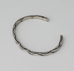 Bracelet (Large Size) with Square Wire Cuff by Ben Tahe