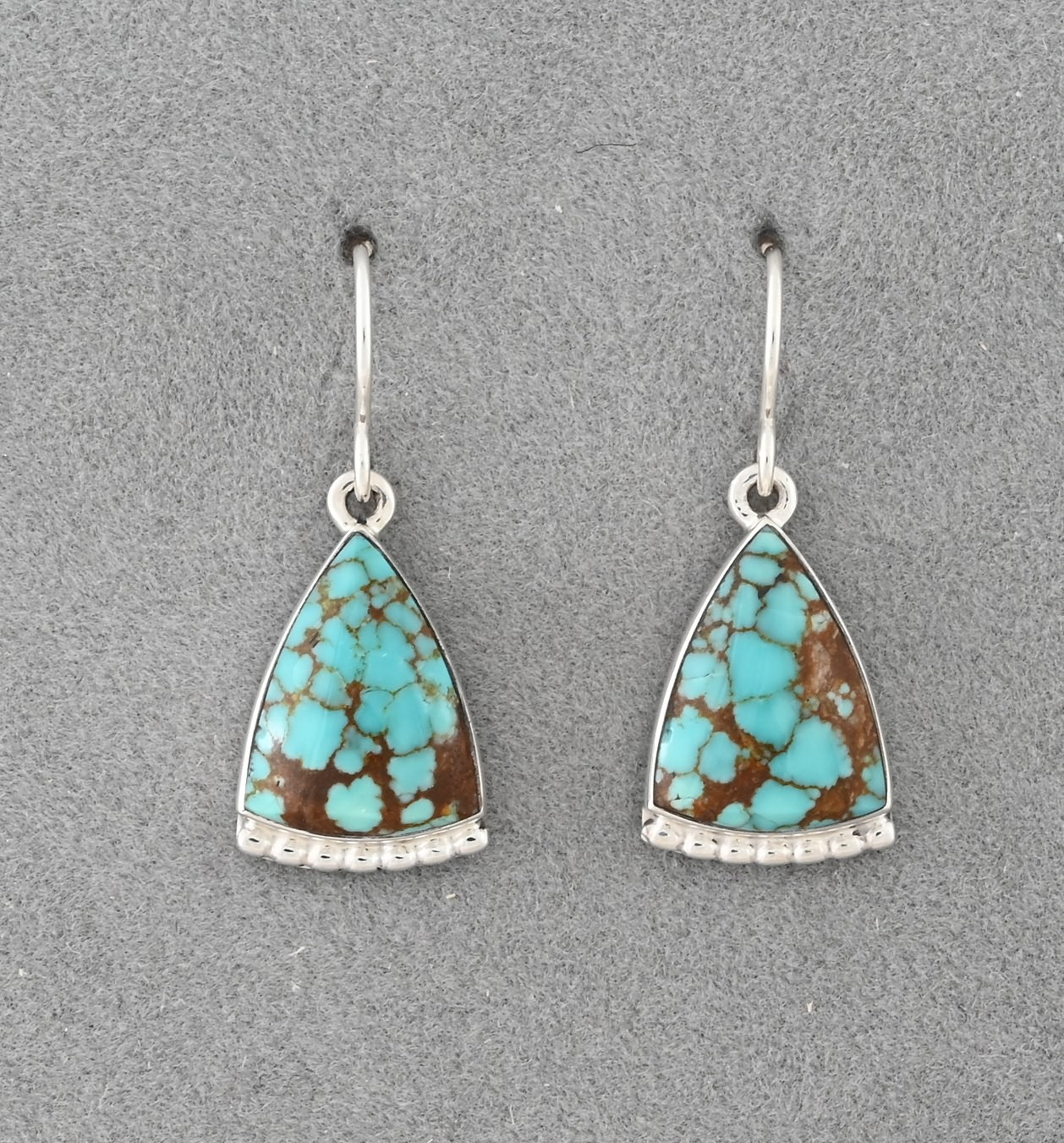 Earrings with #8 Turquoise by Cathy Webster