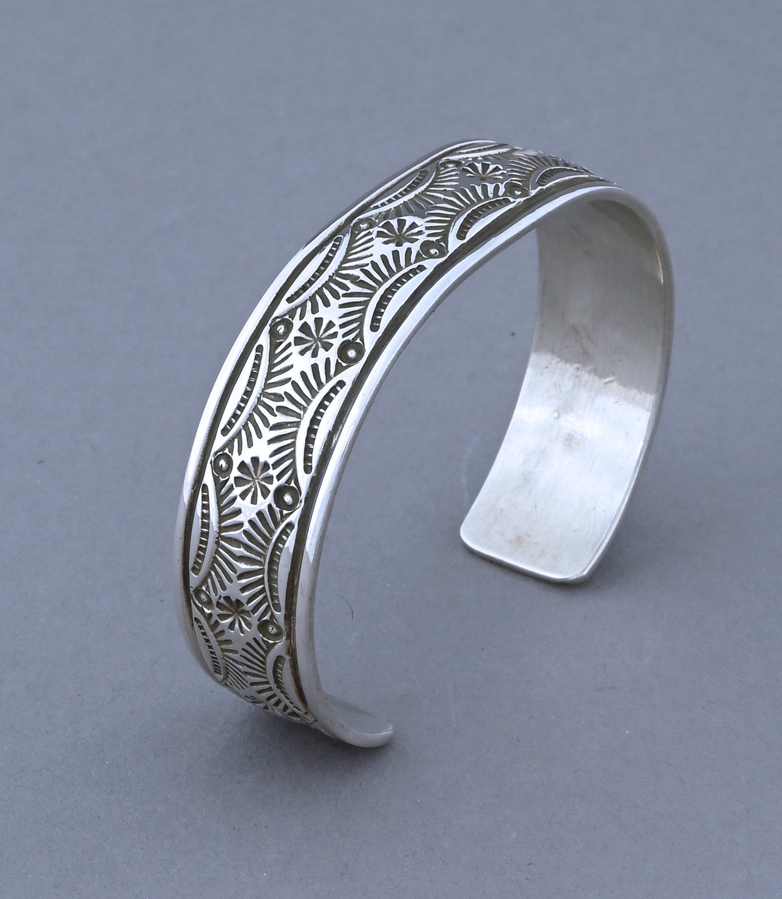 Bracelet with Stamped Designs by Arnold Blackgoat