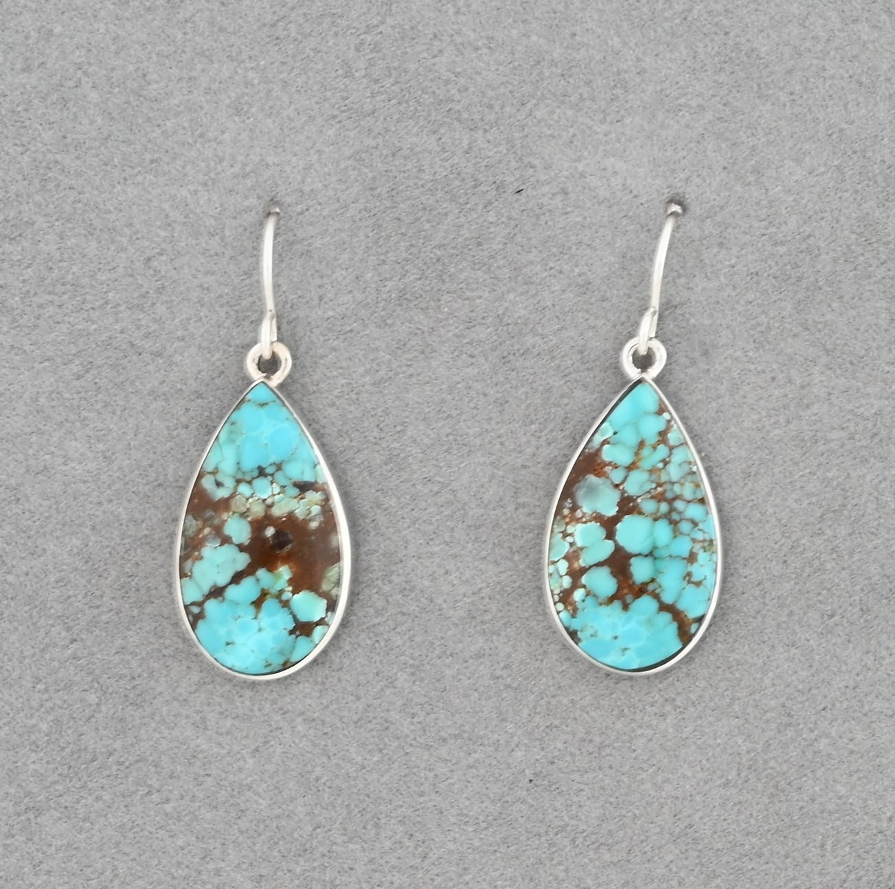 Earrings with #8 Turquoise by Elsie Armstrong