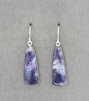 Earrings with Morado Opal by Sheryl Martinez