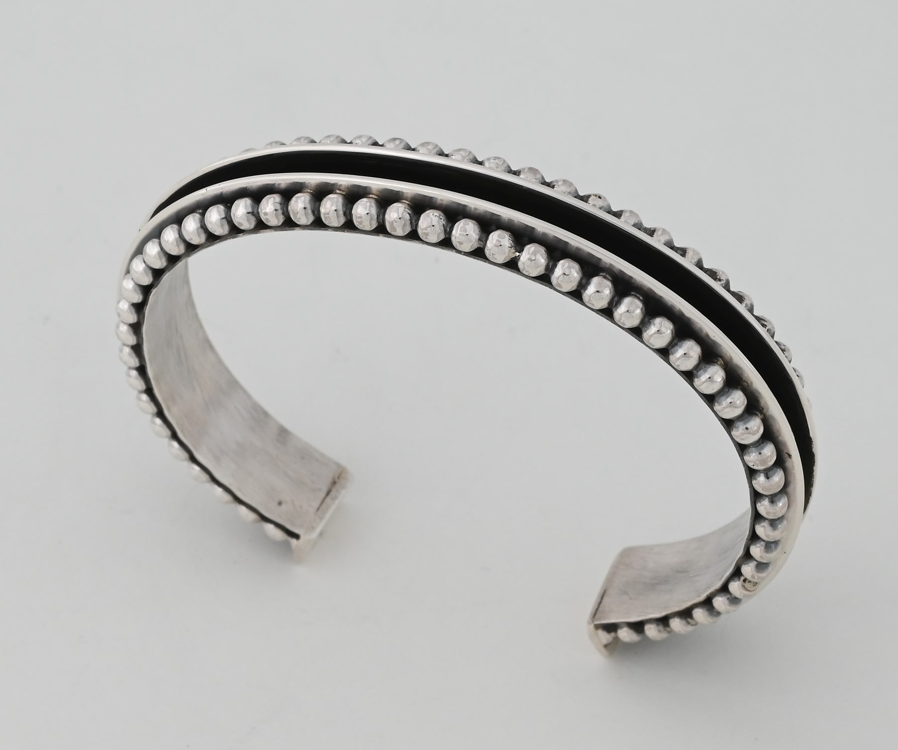 Bracelet, Sterling Silver Cuff Bracelet by Tom Hawk