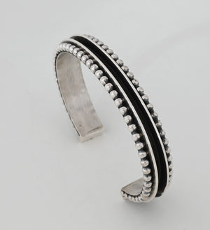 Bracelet, Sterling Silver Cuff Bracelet by Tom Hawk