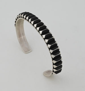 Bracelet, Sterling Silver Cuff by Leander Tahe