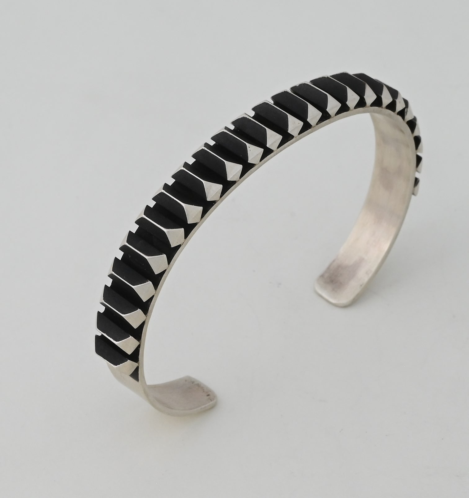 Bracelet, Sterling Silver Cuff by Leander Tahe