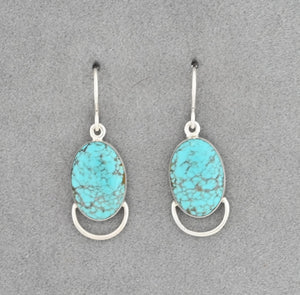 Earrings with #8 Turquoise by Cathy Webster