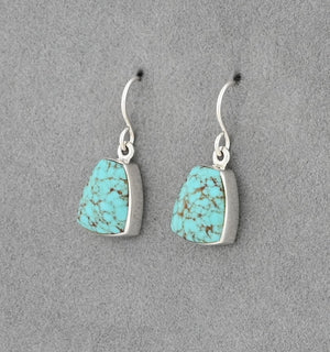 Earrings with #8 Turquoise by Elsie Armstrong