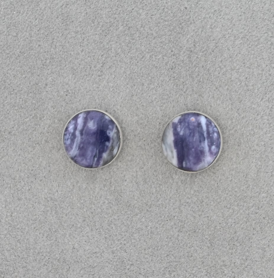 Earrings with Morado Opal by Nikoli Ashley