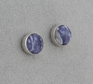 Earrings with Morado Opal by Nikoli Ashley