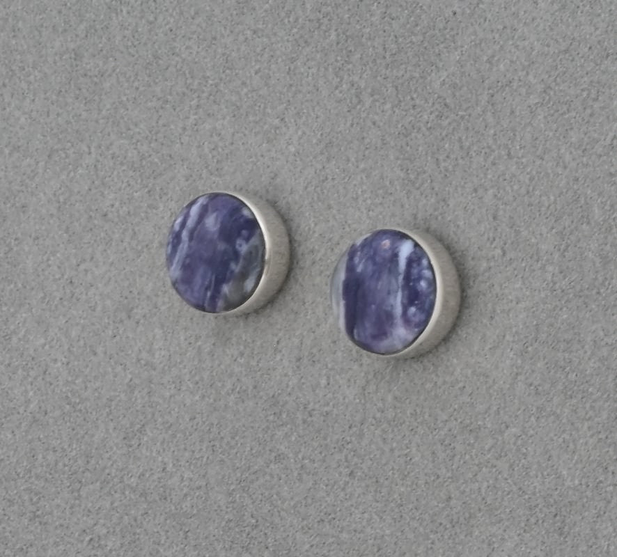 Earrings with Morado Opal by Nikoli Ashley