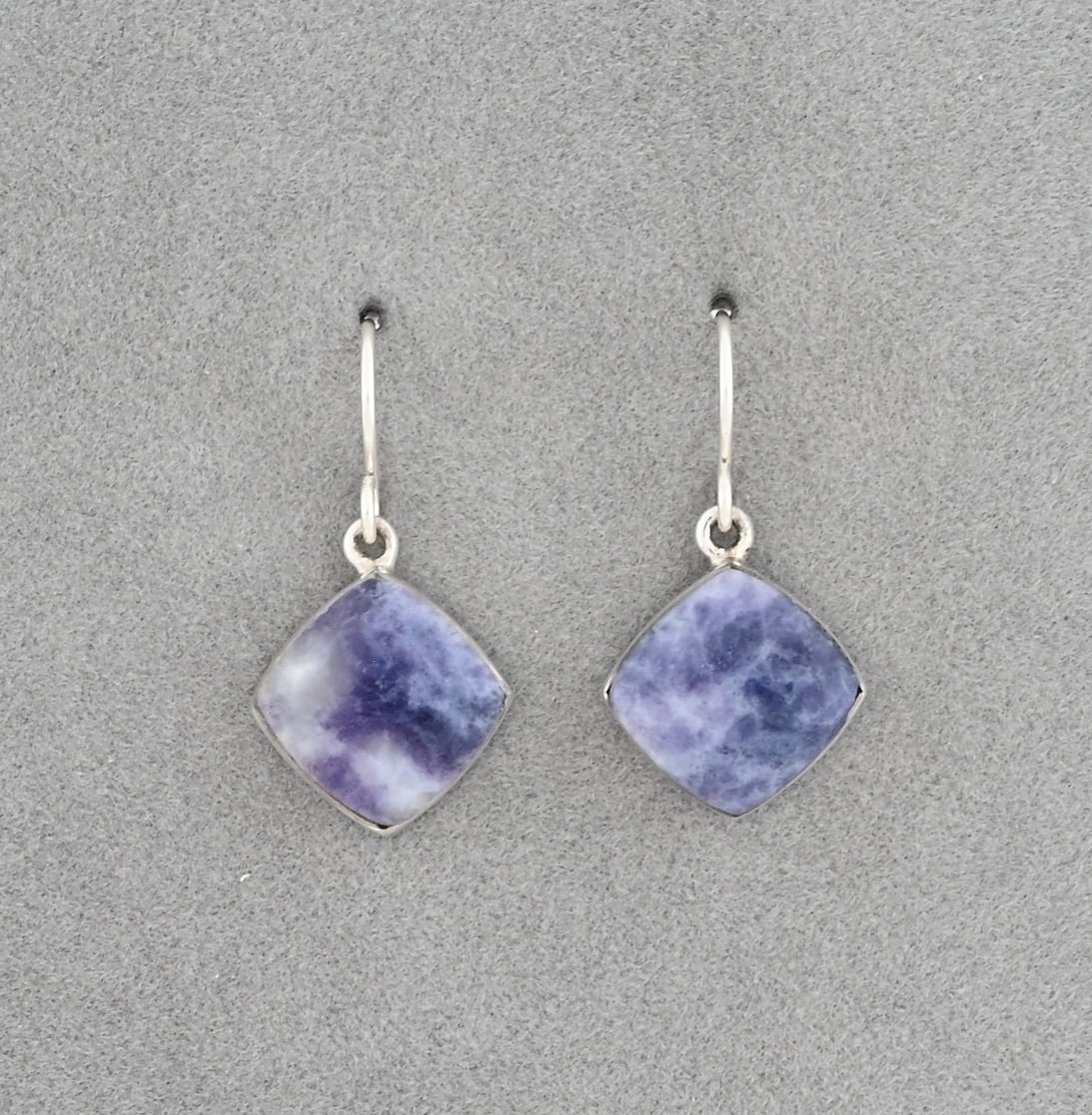 Earrings with Morado Opal by Cathy Webster