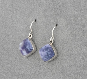 Earrings with Morado Opal by Cathy Webster