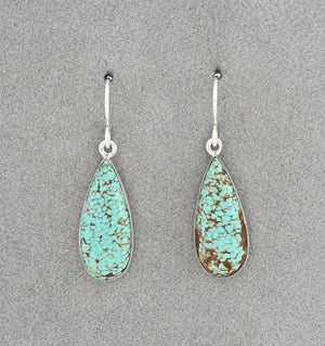 Earrings with #8 Turquoise by Cathy Webster