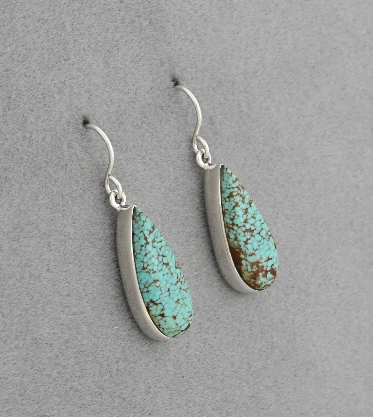 Earrings with #8 Turquoise by Cathy Webster