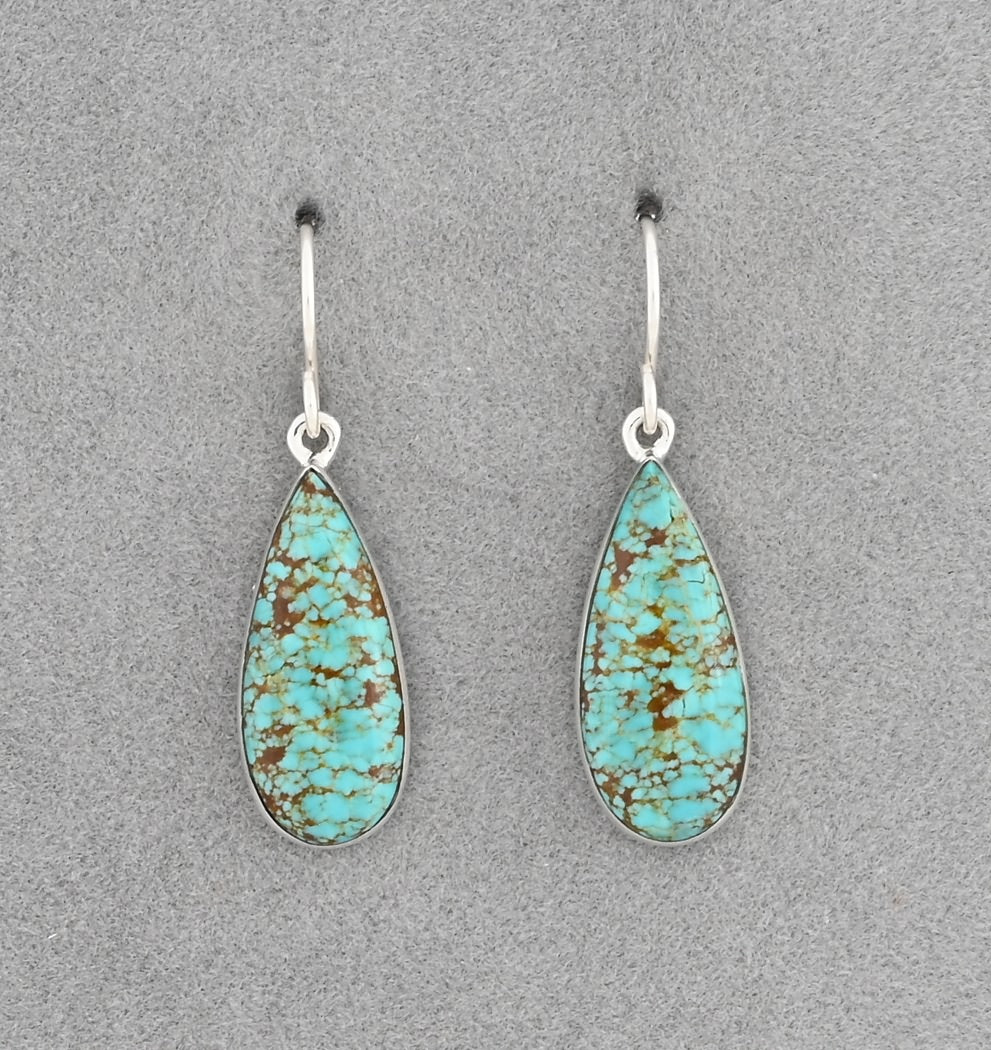 Earrings with #8 Turquoise by Cathy Webster