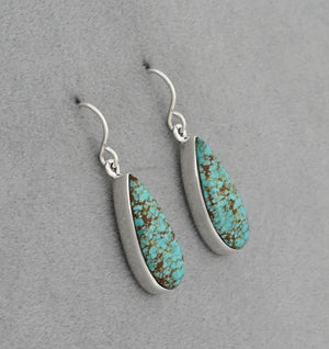 Earrings with #8 Turquoise by Cathy Webster