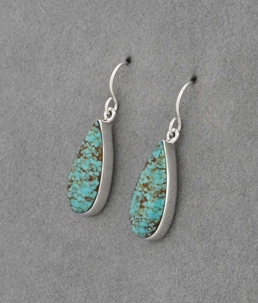 Earrings with #8 Turquoise by Cathy Webster