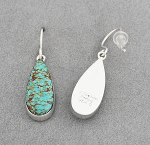 Earrings with #8 Turquoise by Cathy Webster