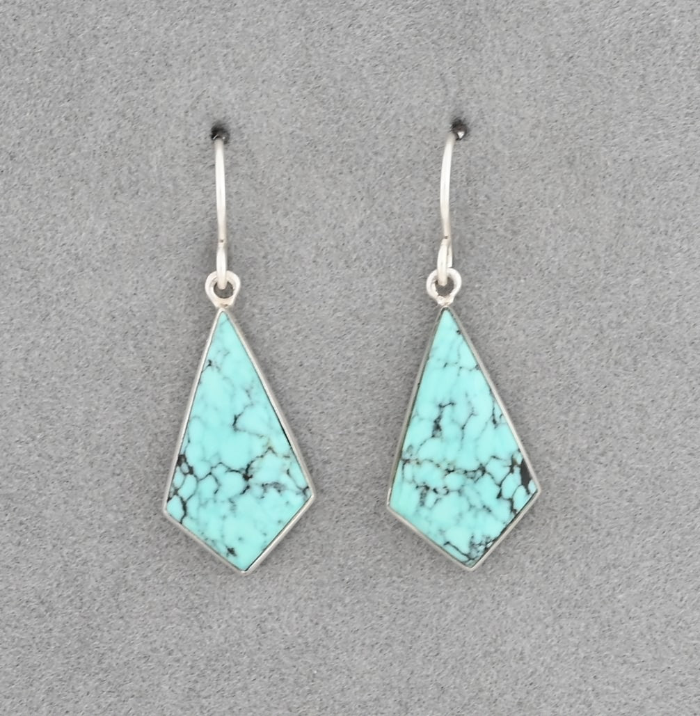 Earrings with Cloud Mountain Turquoise by Sheryl Martinez