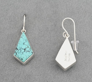 Earrings with Cloud Mountain Turquoise by Sheryl Martinez