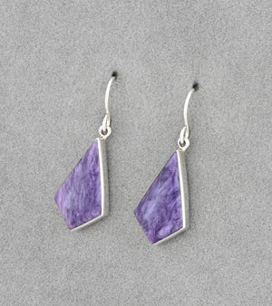 Earrings with Charoite by Sheryl Martinez