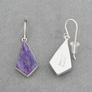 Earrings with Charoite by Sheryl Martinez