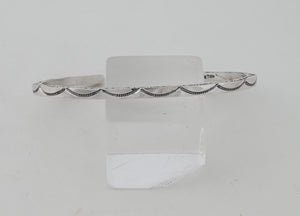 Bracelet, LARGE Square Wire Cuff with stamping by Ben Tahe