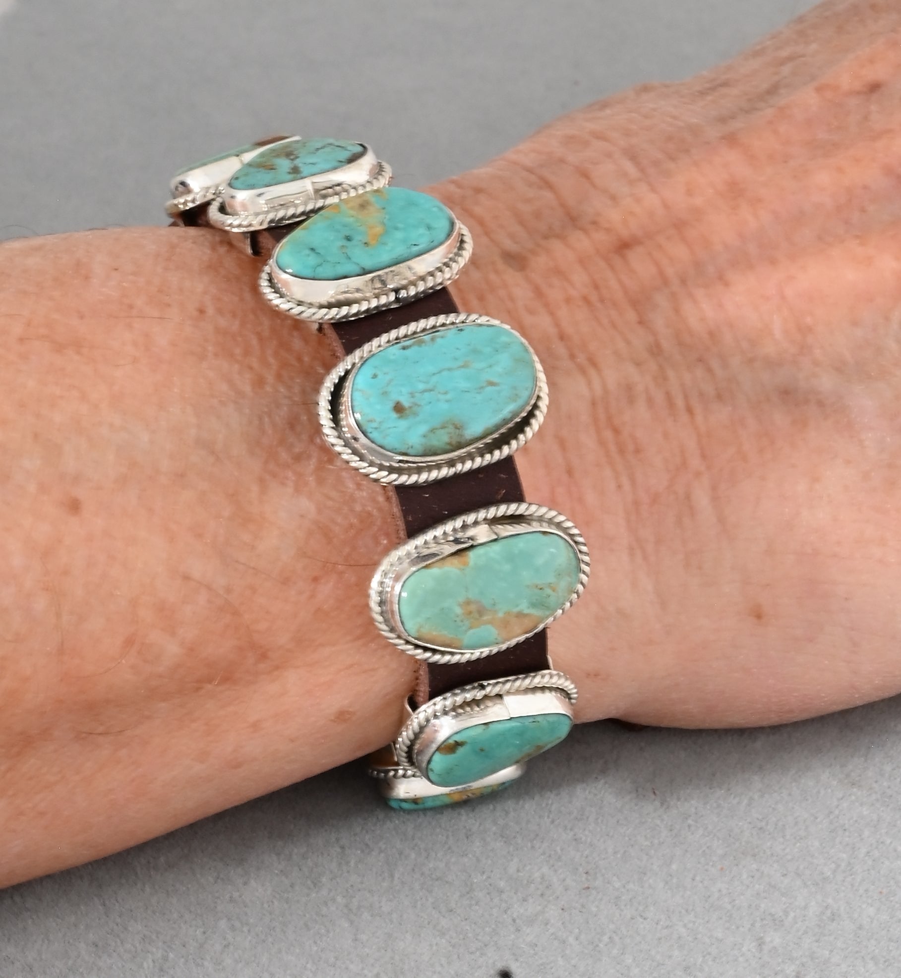 Bracelet with Conchos by Dan Morgan