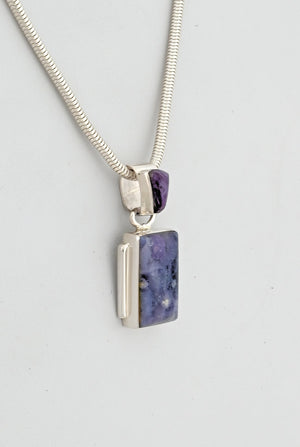 Pendant with Morado Opal by Sheryl Martinez