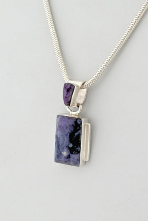 Pendant with Morado Opal by Sheryl Martinez