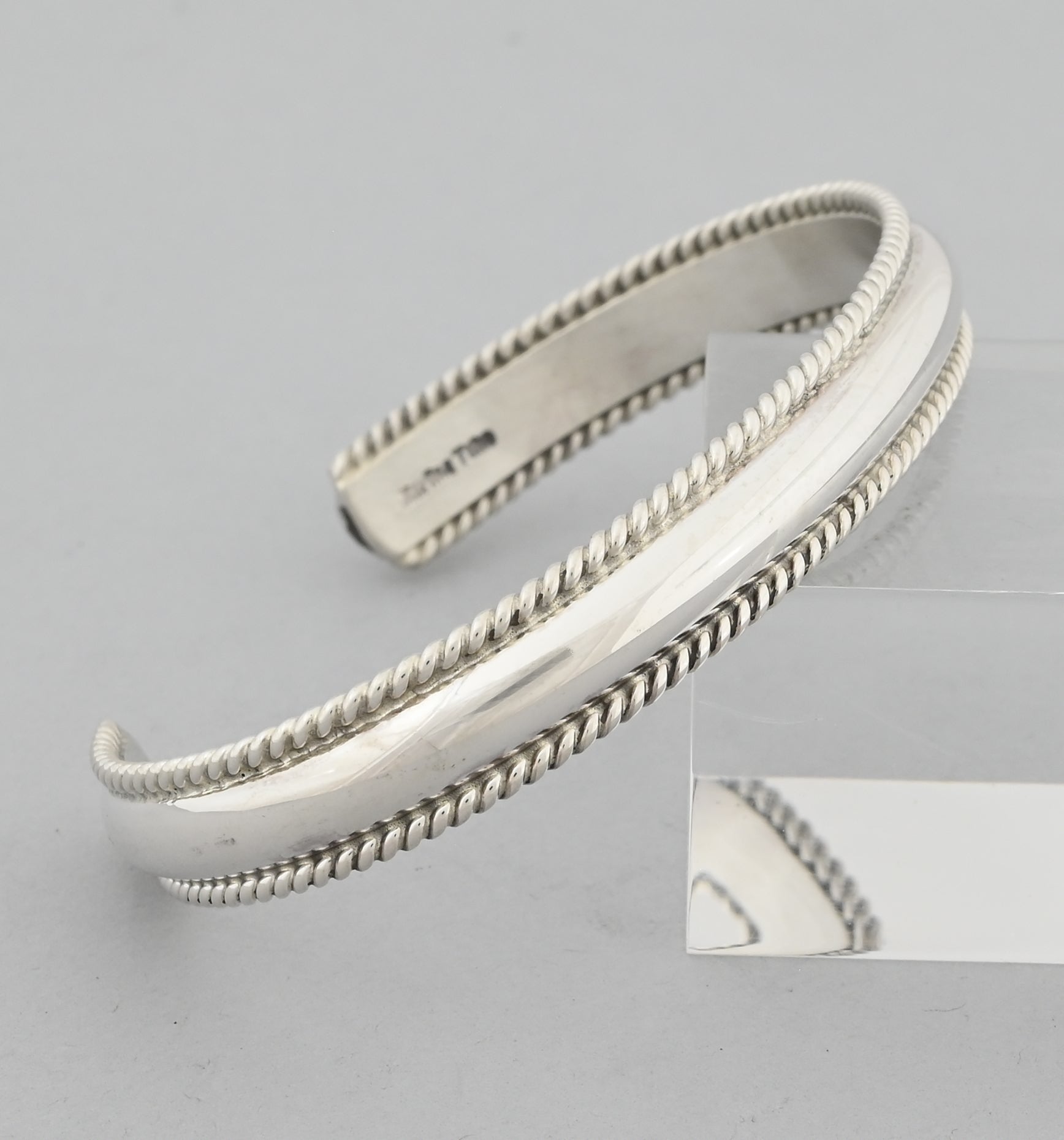 Bracelet with Twist Edges by Ben Tsosie