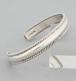 Bracelet with Twist Edges by Ben Tsosie