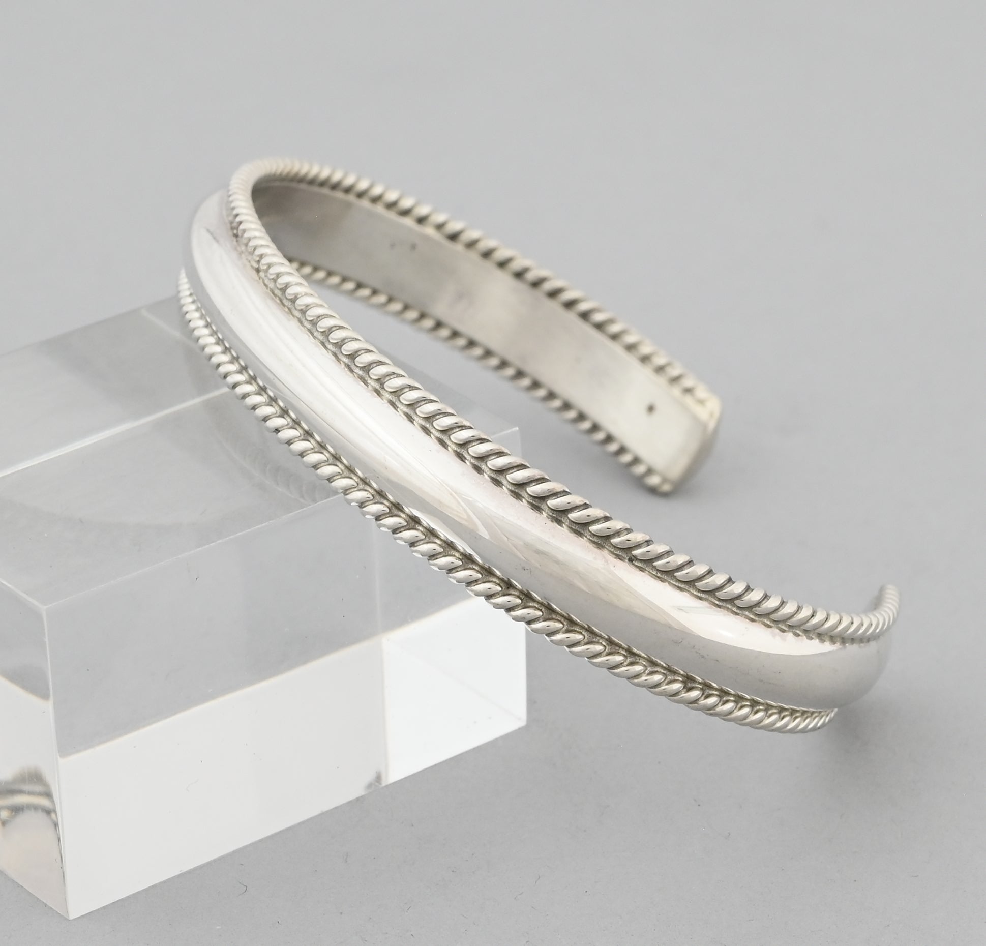Bracelet with Twist Edges by Ben Tsosie
