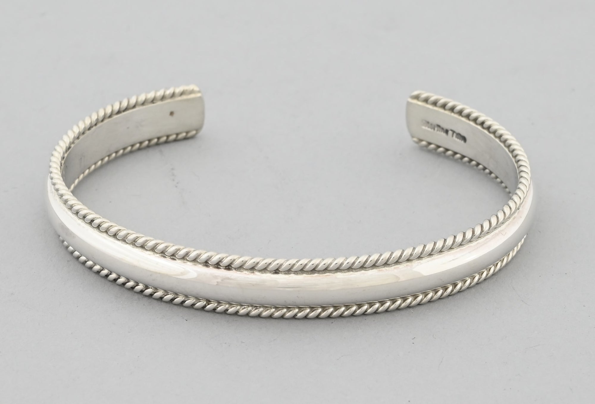 Bracelet with Twist Edges by Ben Tsosie