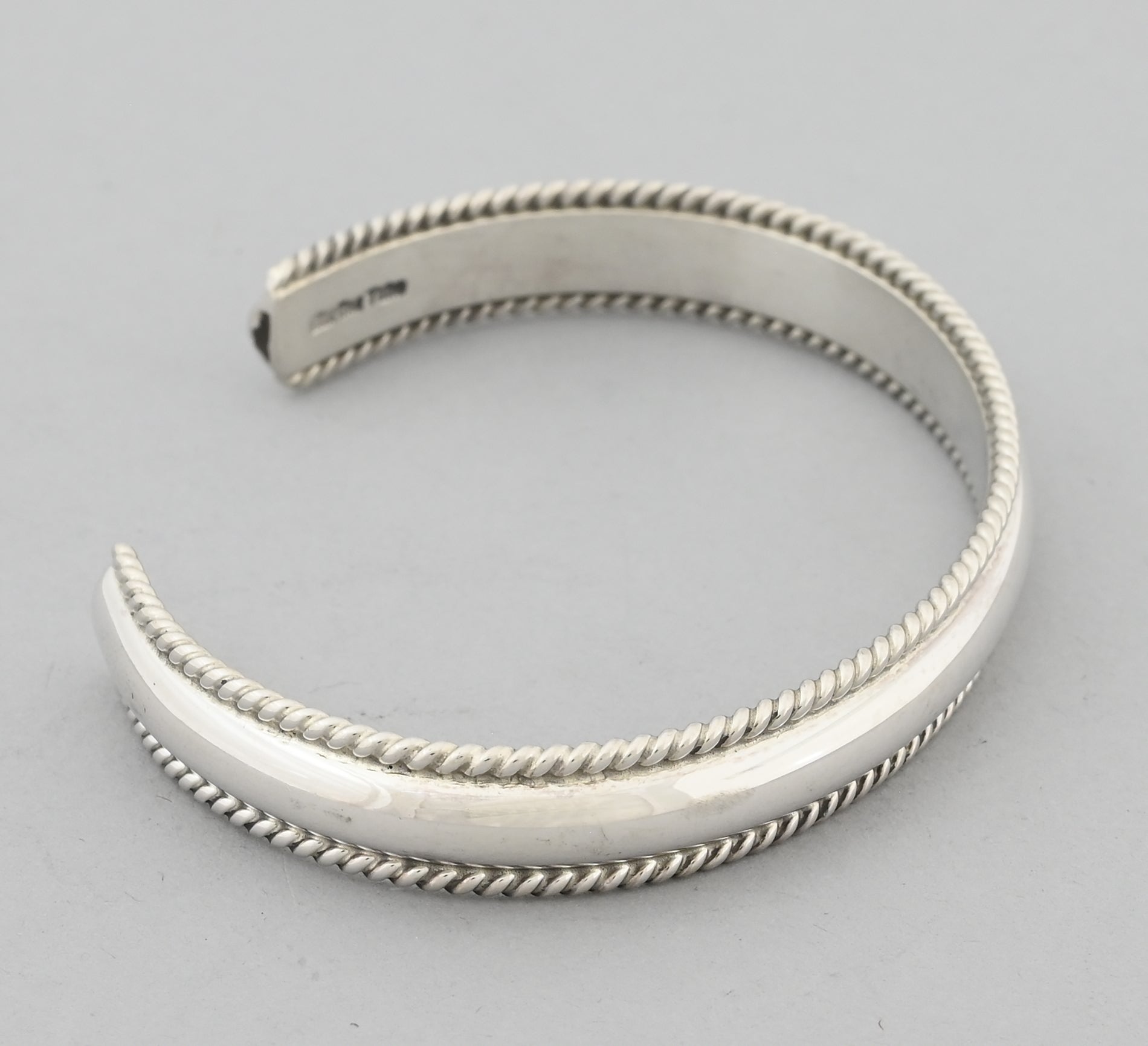 Bracelet with Twist Edges by Ben Tsosie