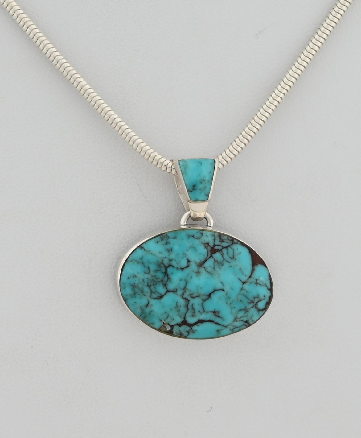 Pendant with Egyptian Turquoise by Cathy Webster (Navajo)