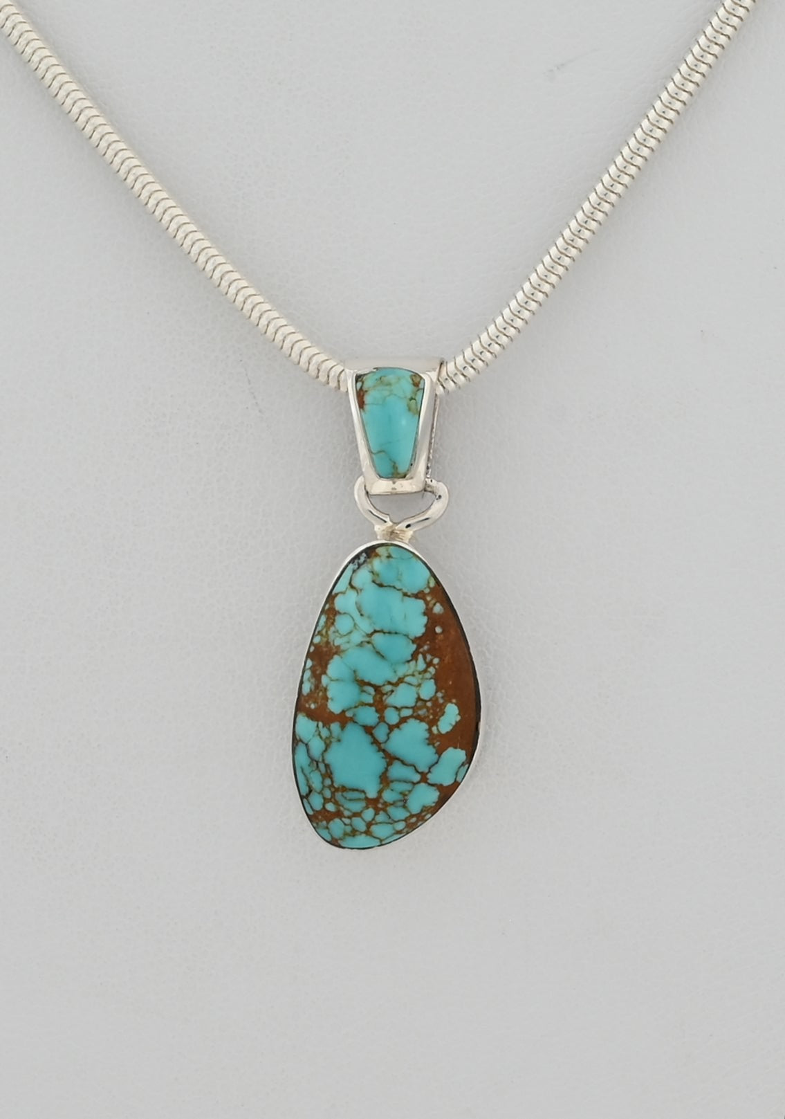 Pendant with #8 Turquoise by Sheryl Martinez