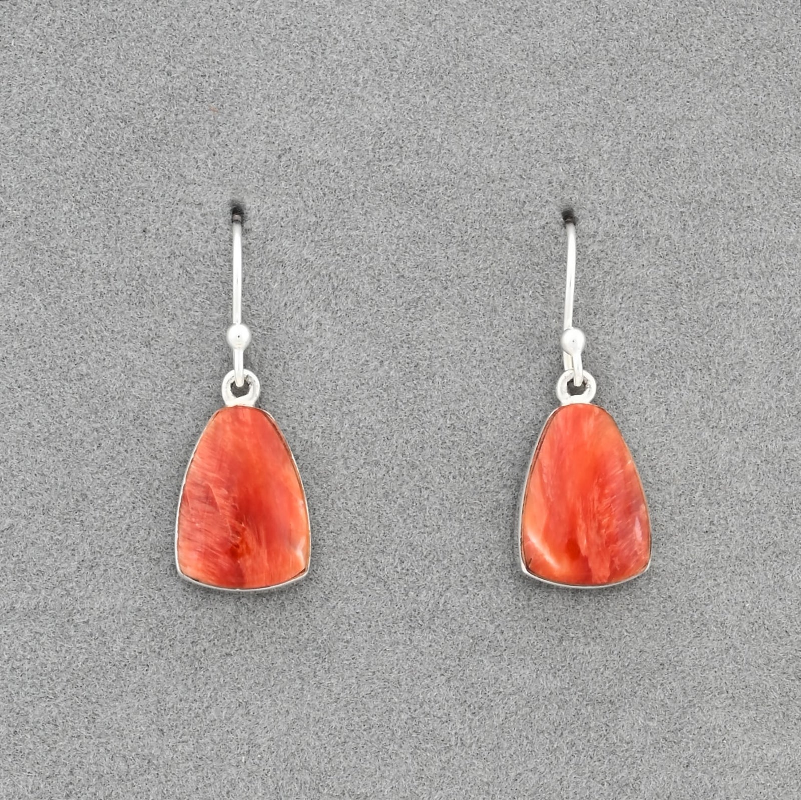 Earrings with Spiny Oyster Shell by Sheryl Martinez