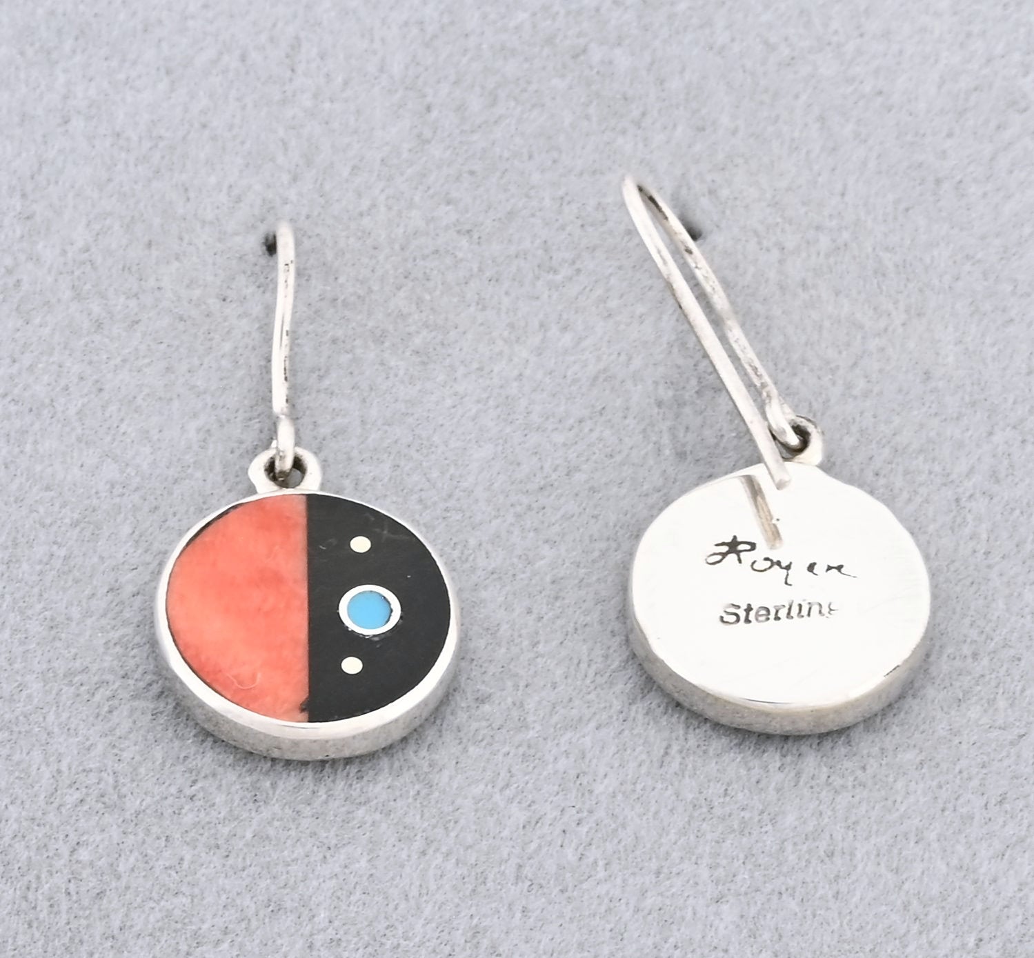 Earrings with Inlays by Jimmy Poyer