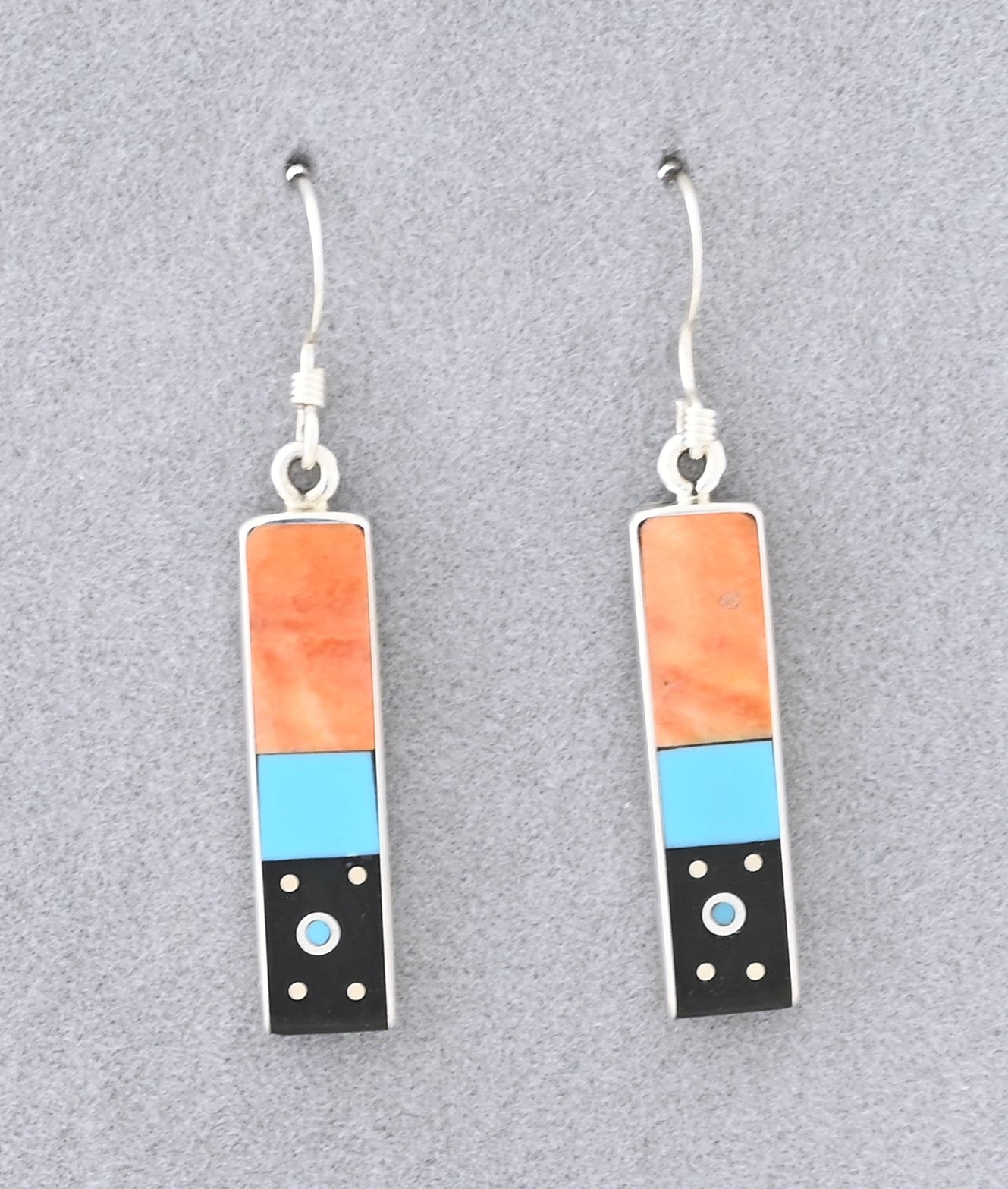 Earrings with Inlays by Jimmy Poyer