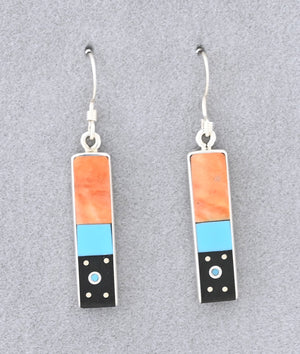 Earrings with Inlays by Jimmy Poyer