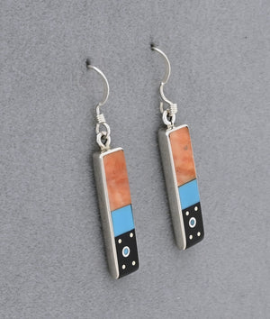 Earrings with Inlays by Jimmy Poyer