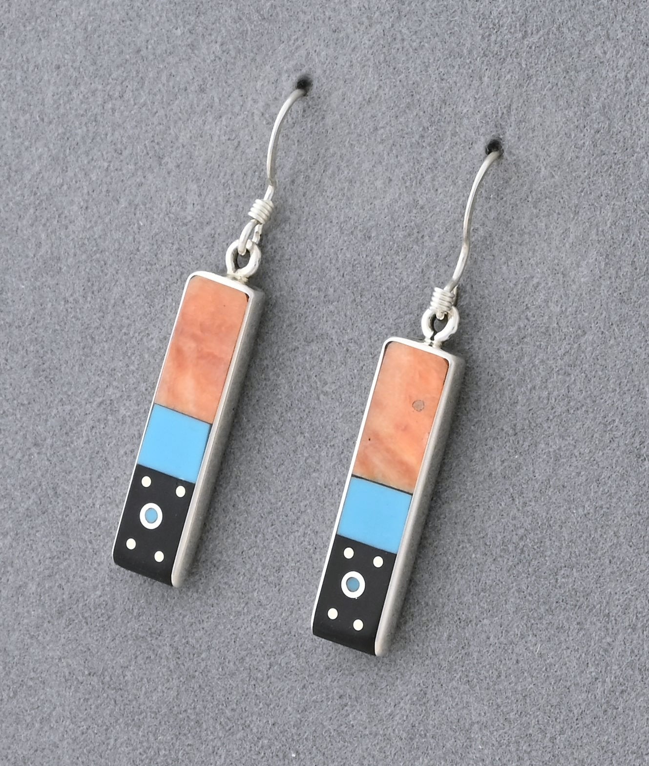 Earrings with Inlays by Jimmy Poyer