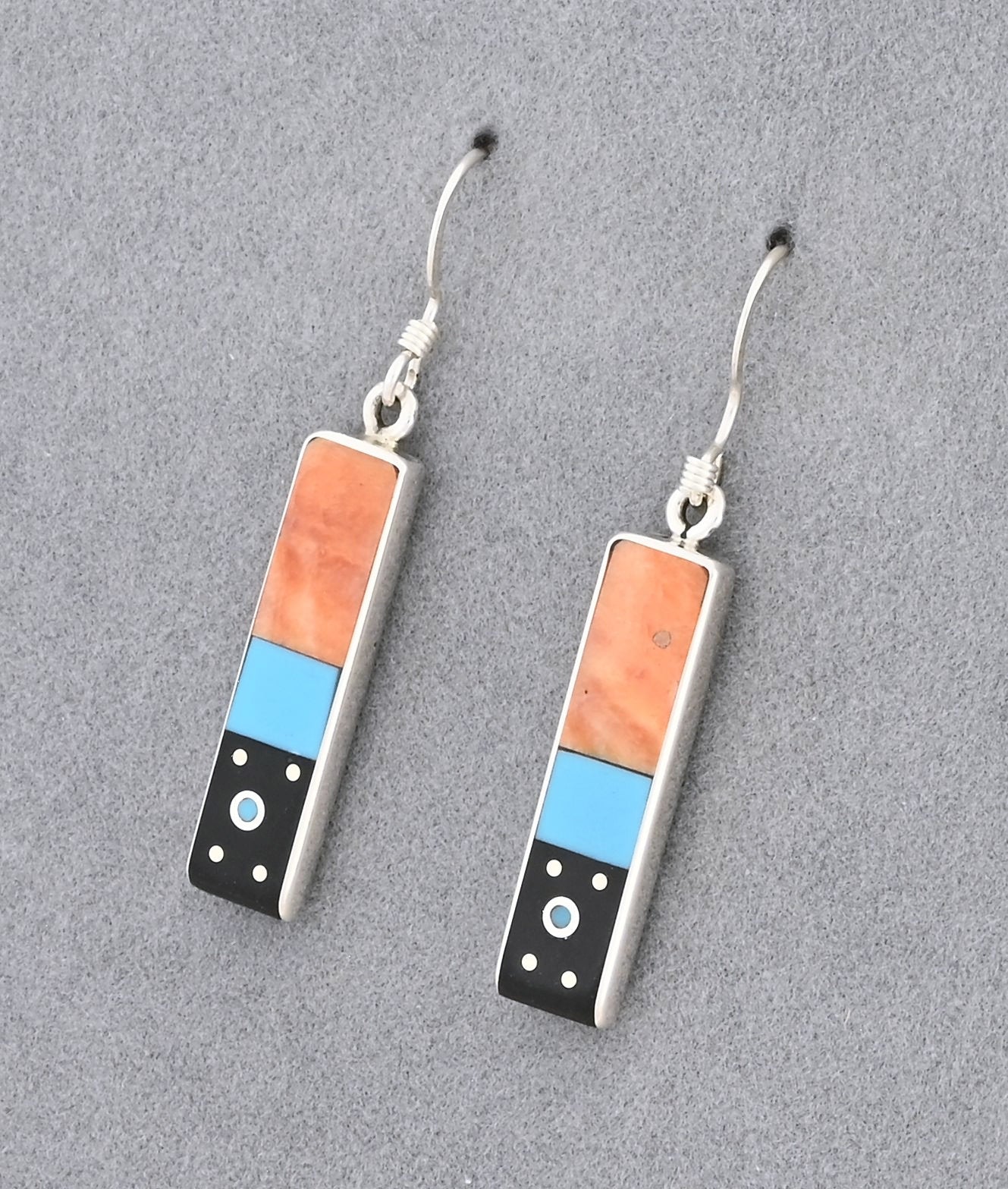 Earrings with Inlays by Jimmy Poyer