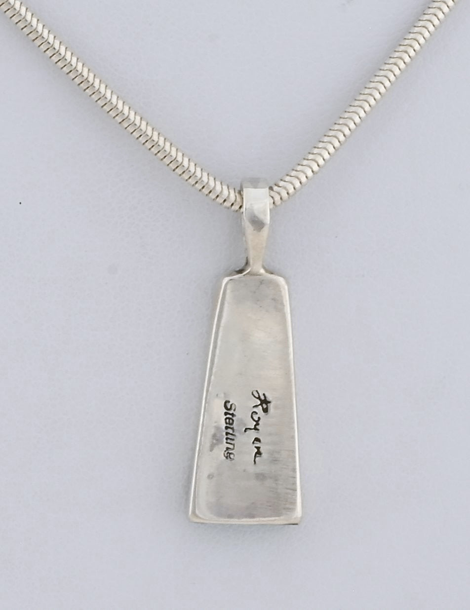 Pendant with Turquoise and Onyx by Jimmy Poyer